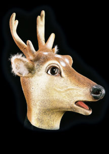 masque de cerf, masque animal, masques animaux, masque animal latex