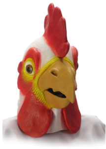 masque de coq, masque animal, masques animaux, déguisement coq, Masque de Coq, Latex