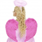 ailes de déguisement, ailes pour se déguiser, ailes d'anges roses, ailes d'ange rose, ailes en plumes, ailes roses Ailes d’Ange Roses, Fuchsia
