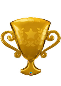 ballon à l'hélium, ballon trophée hélium, ballon coupe champion, ballon coupe du monde, ballon trophée doré, ballon coupe de champion or