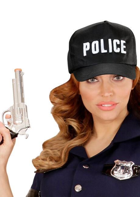 casquette police, accessoires déguisement police, casquette de policier, déguisement policier, casquettes police, Casquette de Police, Brodée