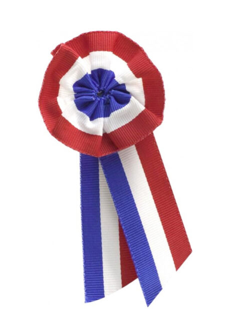 cocarde france, décorations france, accessoires france, accessoire coupe du monde, supporter france, bleu blanc rouge, décoration de maire, Cocarde France, avec Rubans et Epingle de Fixation, x 10