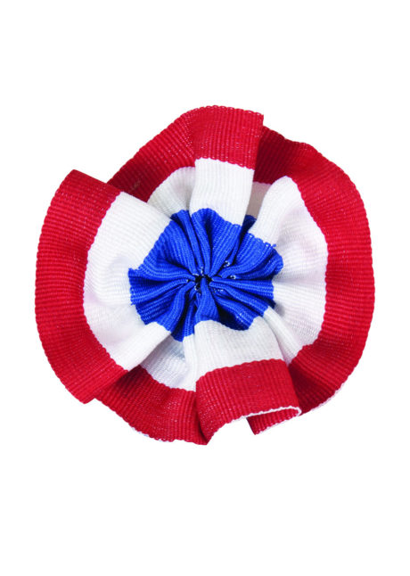 cocarde france, décorations france, accessoires france, accessoire coupe du monde, supporter france, bleu blanc rouge, décoration de maire, Cocarde France en Tissu, avec Epingle