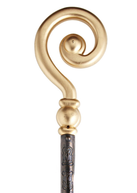 crosse de cardinal déguisement, canne de cardinal déguisement, accessoire déguisement, cannes de déguisement, canne en plastique pas cher, crosse de saint nicolas déguisement, sceptre de saint nicolas, Crosse de Cardinal