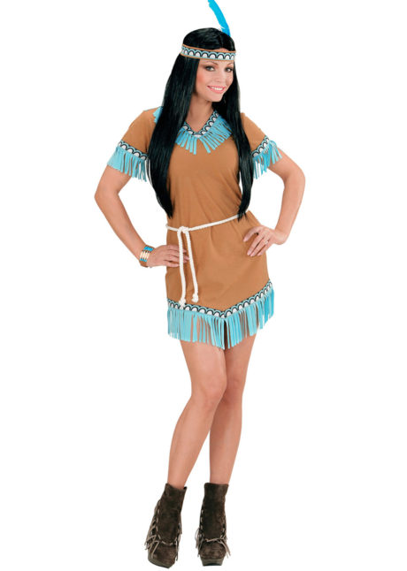 déguisement indienne femme, costume d'indienne femme, Déguisement d’Indienne, Indian Turquoise