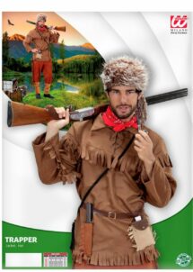 déguisement de trappeur, veste de trappeur, déguisement chasseur