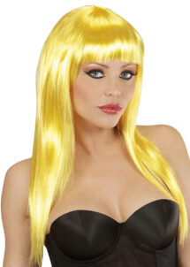 perruque jaune femme, perruque carré jaune femme, perruque jaune, perruques femmes, Perruque Vogue, Jaune