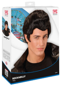 perruque elvis, perruque rock'n'roll, perruque années 50, perruque années 60, perruque du king, elvis presley