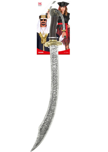 sabre oriental, épée orientale, armes de déguisement, couteau oriental, épée arabe, Sabre, 72 cm – Pirate ou Oriental