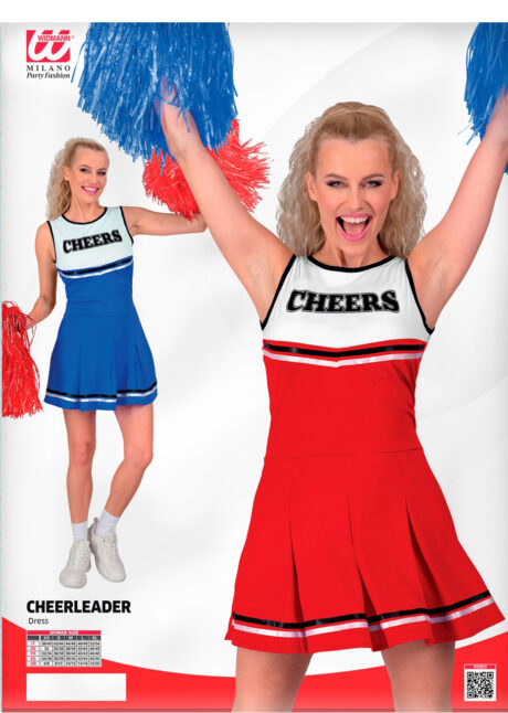 déguisement cheerleader, déguisement pompom girl, déguisement pom pom girl, Déguisement Pompom Girl, Cheerleader, Rouge et Blanc