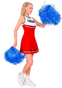 déguisement cheerleader, déguisement pompom girl, déguisement pom pom girl, Déguisement Pompom Girl, Cheerleader, Rouge et Blanc