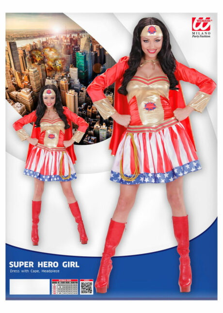 Déguisement de Super Héros Girl - Aux Feux de la Fête - Paris