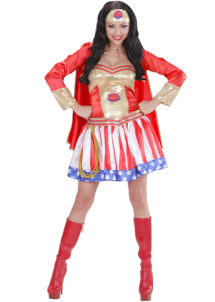 déguisement de super héros femme, costume super héros pour femme, déguisement d'héroïne femme, wonder woman femme, Déguisement de Super Héros Girl