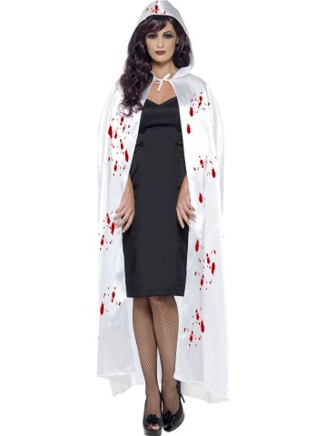 cape blanche ensanglantée halloween Cape Blanche Ensanglantée