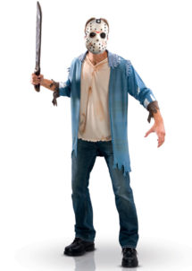 déguisement Jason vendredi 13, déguisement jason, déguisement vendredi 13, déguisement halloween, costume halloween homme, déguisement halloween adulte, Déguisement Jason + Masque + Machette, Vendredi 13