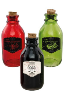 déco halloween, bouteilles déco halloween, accessoire déco halloween, accessoire décorations halloween, bouteilles poison halloween décorations, objets décorations halloween