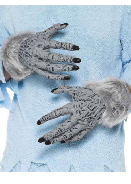 gants de loup, gants de monstre, gants halloween, accessoire halloween déguisement, gants de monstre halloween, gants loup garou halloween, gants déguisement monstre, Mains de Loup ou de Monstre