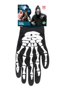 gants squelette, gants squelettes halloween, accessoire halloween, accessoire halloween déguisement, accessoire squelette déguisement, Gants de Squelette, Adulte