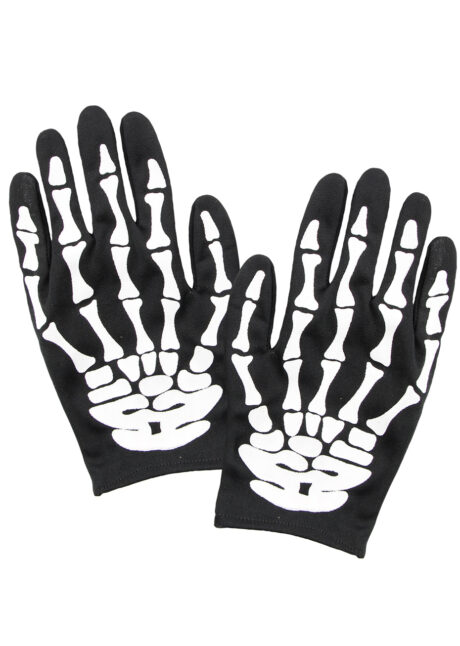 gants squelette, gants squelettes halloween, accessoire halloween, accessoire halloween déguisement, accessoire squelette déguisement, Gants de Squelette, Adulte