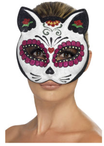 masque de chat mexicain, masque de déguisement, accessoire masque déguisement, accessoire déguisement masque, accessoire halloween masque, masque halloween, masque déguisement halloween, masque jour des morts, masque halloween jour des morts, déguisement halloween jour des morts, Loup Chat Mexicain, Jour des Morts