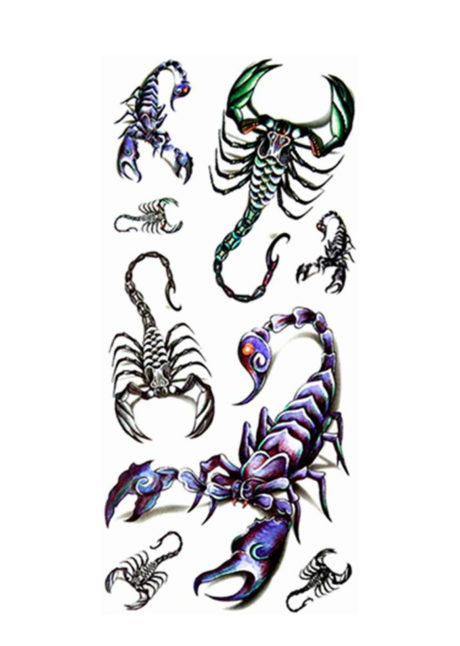 tatouage temporaire, faux tatouage, tatouage scorpions, Faux Tatouages, Scorpions