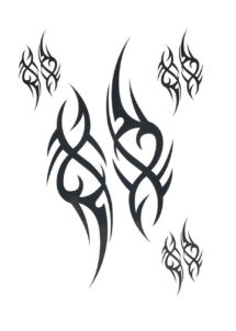 faux tatouages, tatouage tribal, faux tatouage maori, tatouages éphémères tribal, Faux Tatouages, Tribal Effilés