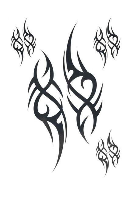 faux tatouages, tatouage tribal, faux tatouage maori, tatouages éphémères tribal, Faux Tatouages, Tribal Effilés