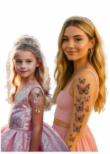 tatouage éphémère papillons, faux tatouages, tatouages éphémères, Faux Tatouages Papillons – Femme et Enfant
