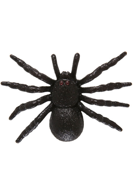 barrette araignée, bijoux halloween, accessoire halloween déguisement, accessoire déguisement halloween, accessoire bijou araginée, accessoire broche araignée, Barrette Araignée Paillettes Noires