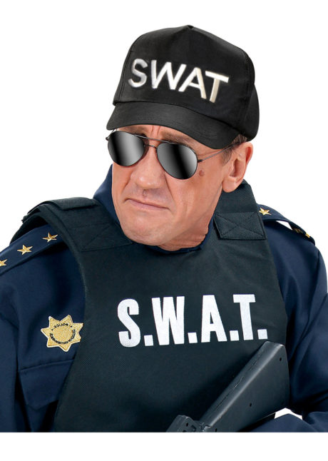 casquette swat, casquettes de police, chapeaux paris, accessoires déguisement police, accessoire swat, déguisement policier américain, Casquette de Police, Brodée Swat