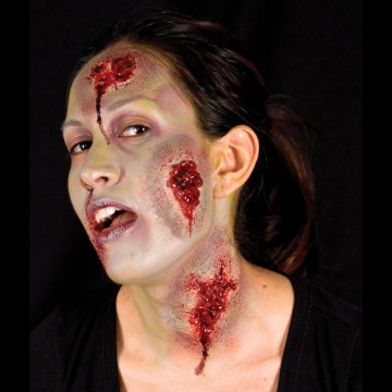 maquillage halloween, fausses blessures halloween, blessures réalistes halloween, maquillage halloween réaliste, blessures halloween réalistes, fausses blessures halloween, effets spéciaux maquillage halloween, blessures cinema secret, maquillage blessure halloween, fx blessure, fausse blessure, plaies suintantes Blessure Cinema Secrets®, FX, Plaies Suintantes