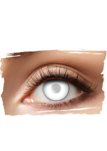 lentilles blanches aveugles, Lentilles Halloween, lentilles effet aveugle