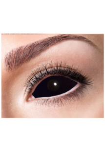 LENTILLES NOIRES SCLERA, lentilles oeil entier, lentilles noires halloween