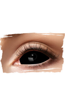lentilles oeil intégral, lentilles noires, lentilles halloween, lentilles sclera noires