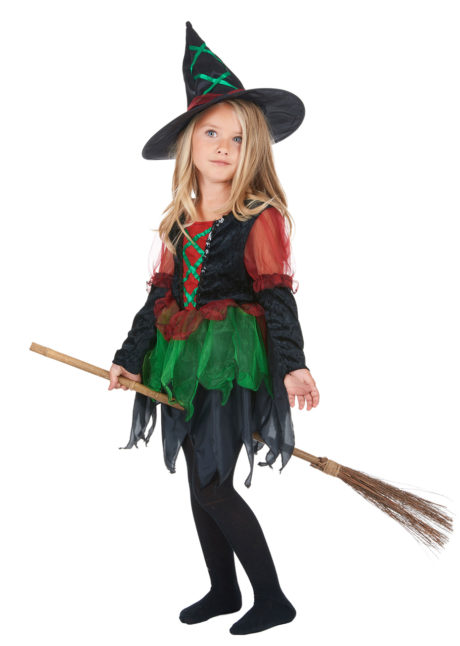 déguisement de sorcière enfant, déguisement halloween fille, déguisement halloween enfant, déguisement sorcière halloween enfant, déguisement sorcière halloween fille, costume halloween enfant, costume sorcière fille, Déguisement de Sorcière des Bois, Fille