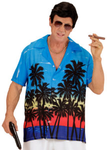chemise palmiers déguisement, chemise hawaïenne, chemise hawaï déguisement, déguisement hawaï adulte, déguisement hawaï homme, chemise à fleurs déguisement