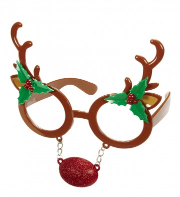 lunettes de déguisement, lunettes de fêtes, lunettes soirée déguisée, accessoires lunettes,lunettes fantaisie, lunettes pas chères,lunettes de renne, lunettes de Noël Lunettes de Renne, Nez Paillettes