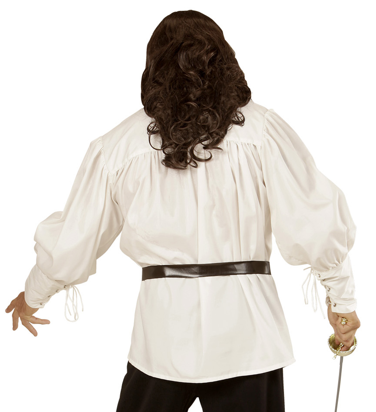 Chemise Homme Halloween Style Médiéval Vampire - Imprimé Sang, Manches Longues, Col Revers - Idéale Cosplay Gothique Steampunk