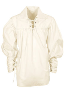 chemise médiévale déguisement, chemise pirate déguisement, chemise renaissance déguisement, accessoire déguisement moyen age, accessoire déguisement pirate, accessoire déguisement renaissance, accessoire déguisement homme, chemise médiévale homme, Chemise Médiévale, Pirate, Mousquetaire, Blanche