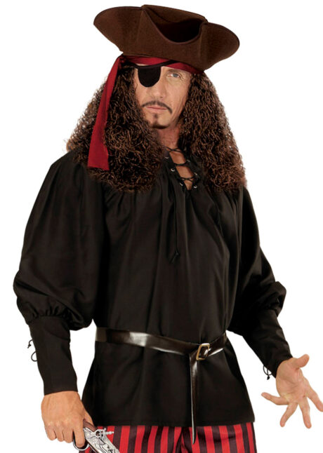 chemise médiévale déguisement, chemise pirate déguisement, chemise renaissance déguisement, accessoire déguisement moyen age, accessoire déguisement pirate, accessoire déguisement renaissance, accessoire déguisement homme, chemise médiévale homme, Chemise Médiévale, Pirate, Mousquetaire, Noire