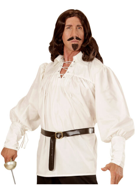 chemise médiévale déguisement, chemise pirate déguisement, chemise renaissance déguisement, accessoire déguisement moyen age, accessoire déguisement pirate, accessoire déguisement renaissance, accessoire déguisement homme, chemise médiévale homme, Chemise Médiévale, Pirate, Mousquetaire, Blanche