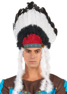 coiffe d'indien, coiffe d'indienne, coiffe indiens à plumes