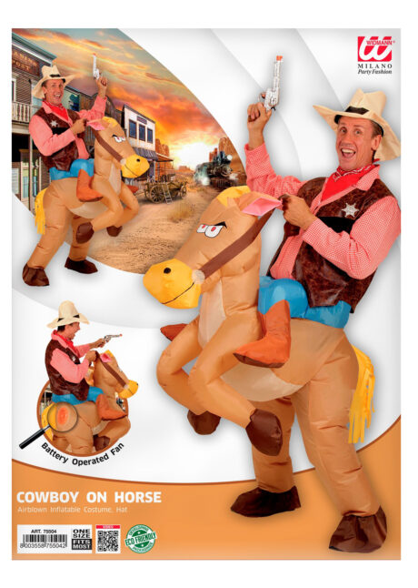 déguisement gonflable, déguisement de cheval rodéo, déguisement gonflable cowboy, costume gonflable, déguisement rodéo, déguisement cowboy homme gonflable, Déguisement Gonflable, Cowboy Rodéo