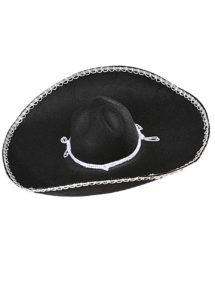 sombrero mexicain noir, sombreros, chapeaux sombreros, chapeaux paris, sombreros mexicains, déguisement de mexicain, accessoire mexicain