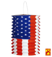 lampion drapeau américain, déco US, déco américaine