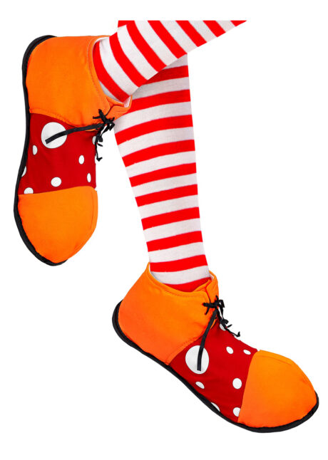chaussures de clown, accessoire déguisement, accessoire clown déguisement, accessoires déguisement clown, fausses chaussures de clown, Chaussures de Clown en Tissu