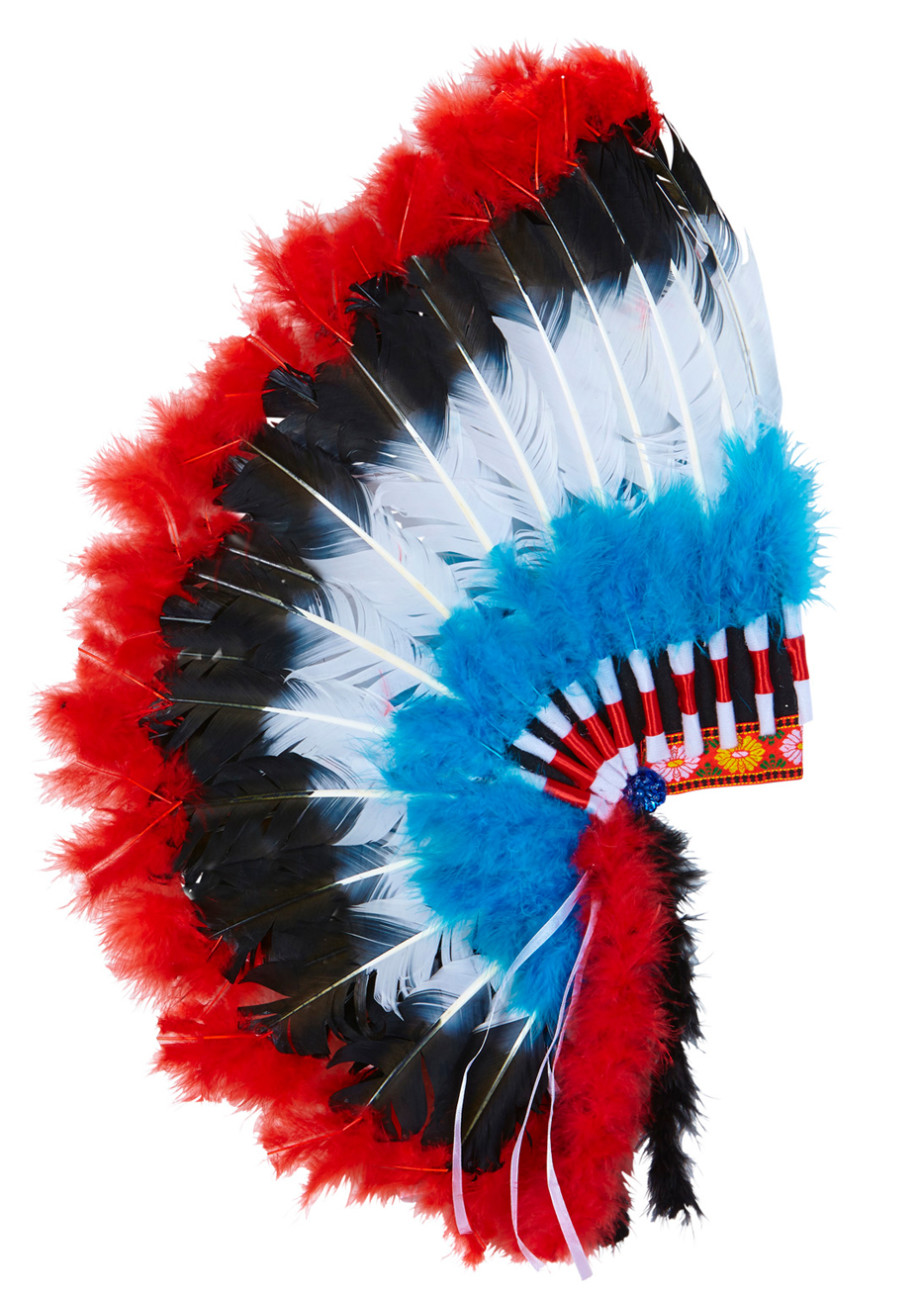Coiffe d'Indien en Plume - Jour de Fête - Western - Top Thèmes