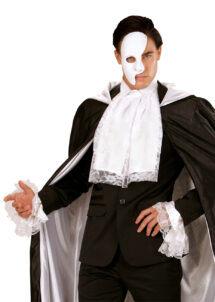 jabot en dentelle, faux col en dentelle, accessoire de marquis, accessoire de vampire, accessoire carnaval de venise, poignets en dentelle