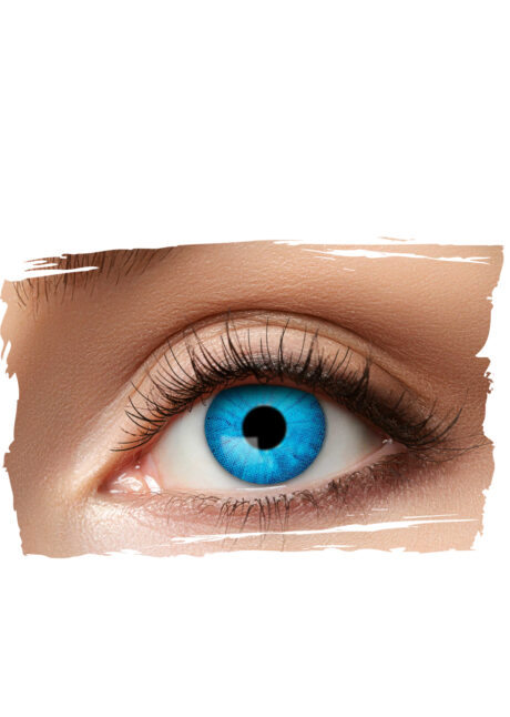 lentilles bleues, lentilles halloween, lentilles fantaisie bleues, Lentilles Bleues, Electro Blue