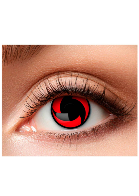 LENTILLES ROUGES MANGEKYU, lentilles rouges manga, lentilles rouges Halloween, Lentilles Rouges Manga, Mangekyou